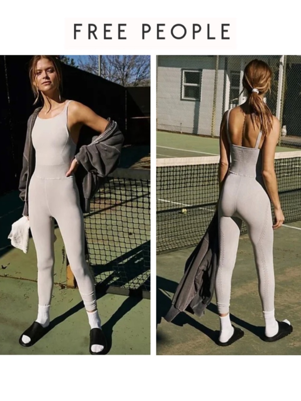 Free People Good Karma High Neck Onesie